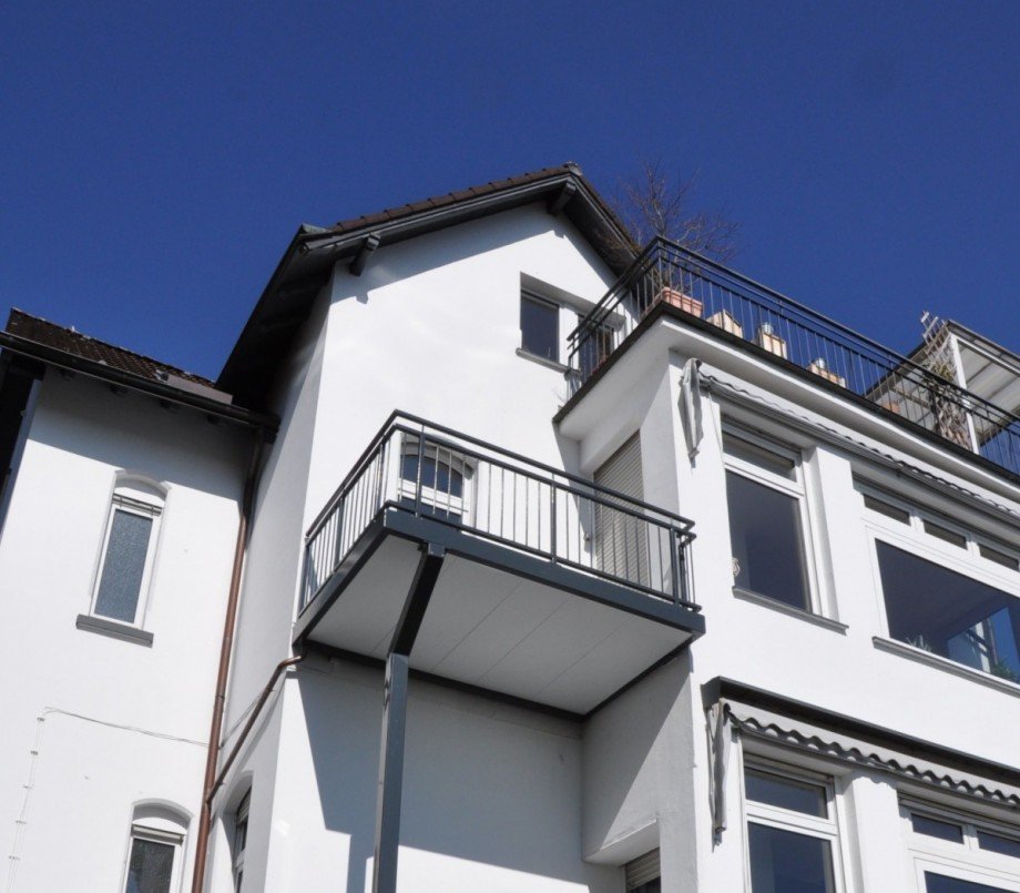 Blick zur Dachterrassee Dachgeschosswohnung Wetter